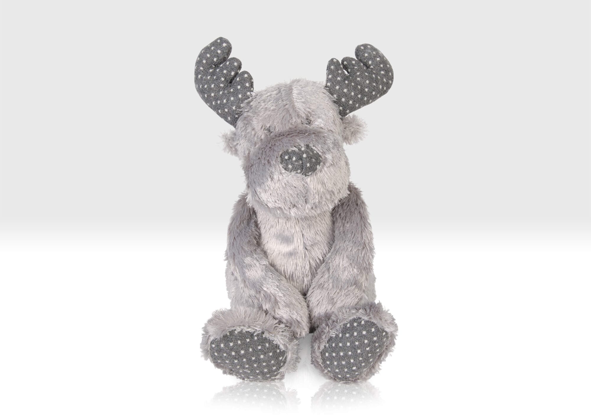 Front view of the Reindeer soft toy
