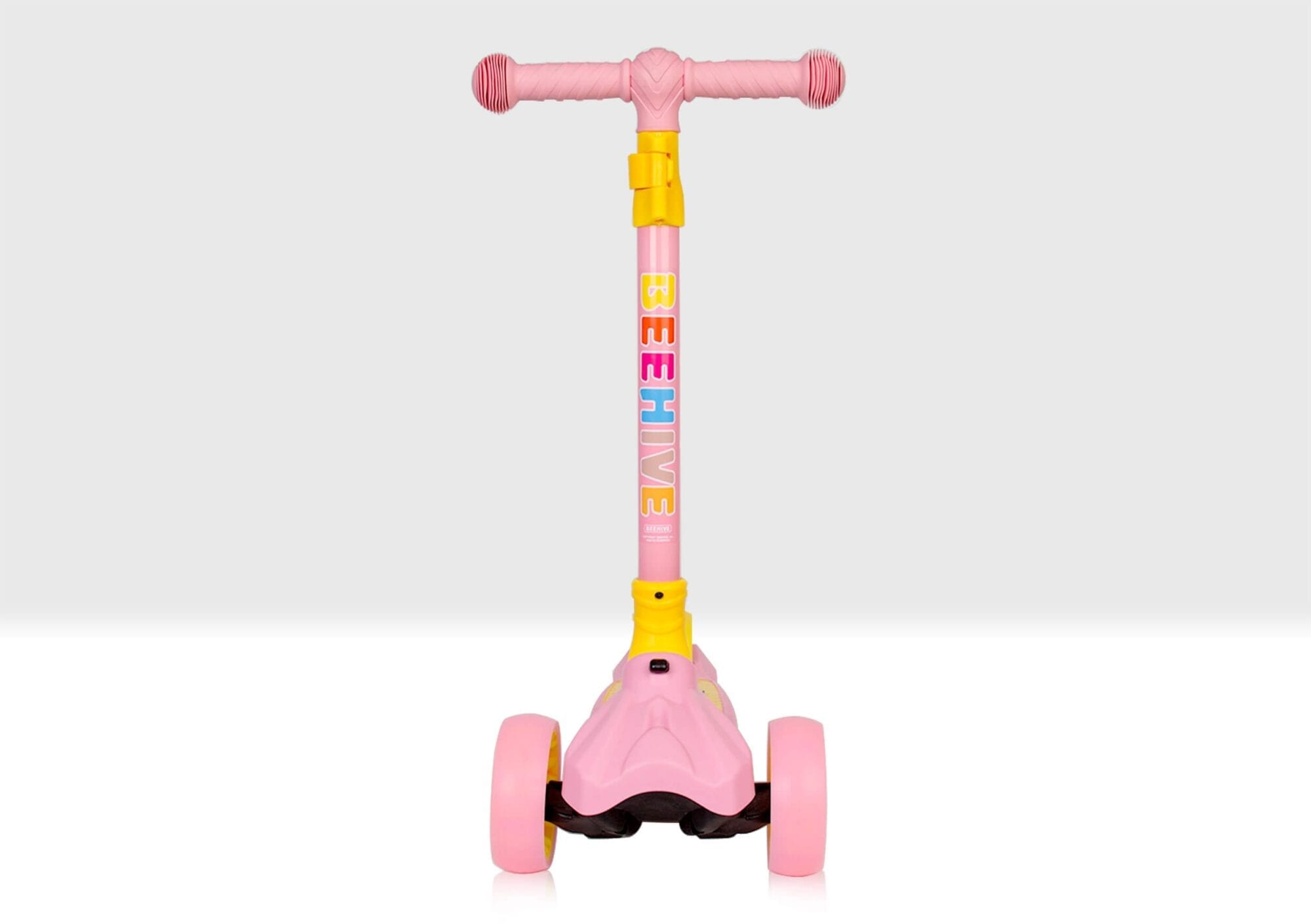 Pink folding scooter