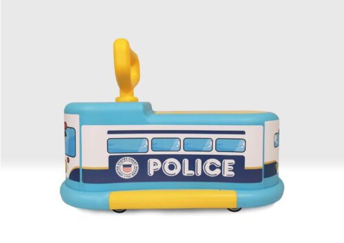 Ride on police car side view